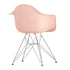 Cadeira de Braços em Plástico Eames DAR / Base Cromada